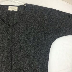 Hackwith Design House Marled Black Kimono Style Top Sustainable Women’s Large